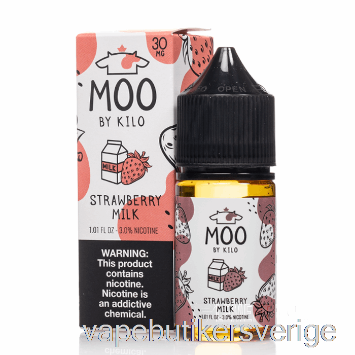 Vape Sverige Jordgubbsmjölk - Moo Salter - 30ml 50mg